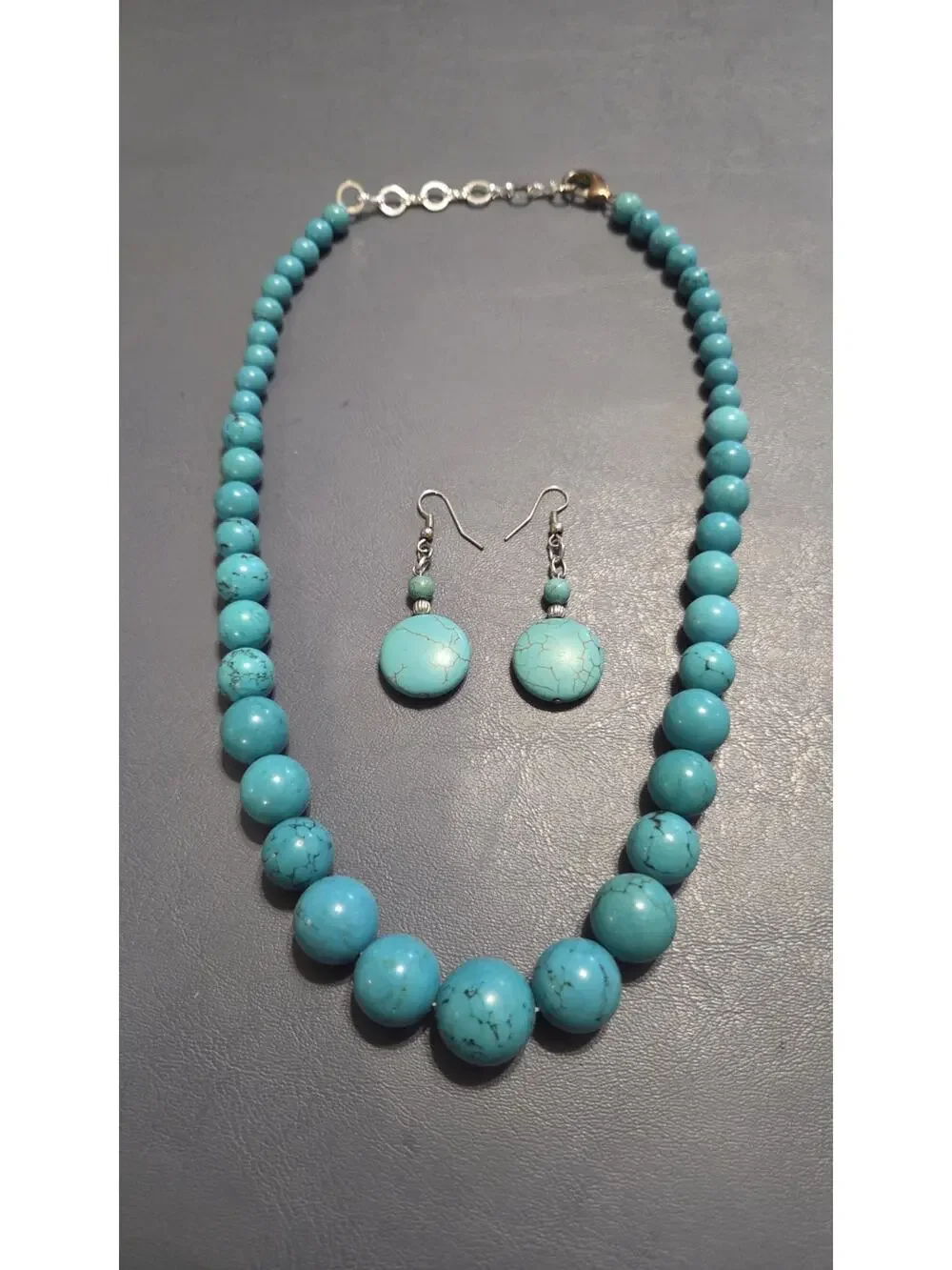 Turquoise Necklace & Earrings